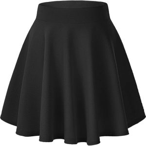Black A-Line Skater Skirt