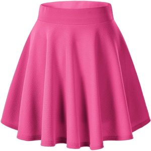 Hot Pink A-Line Skater Skirt