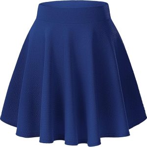 Royal Blue A-Line Skater Skirt